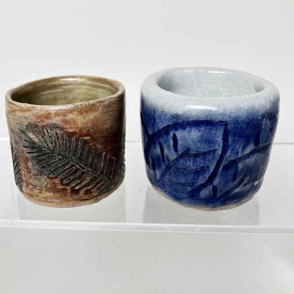 Handmade Other - Handmade Studio Pottery Salt Cellars Pinch Bowls Toothpick Match Bowls Set of 2